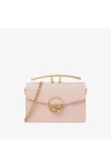 Charles Keith Ladies Casual Metal Buckle Handbag Shoulder Bag Light Pink